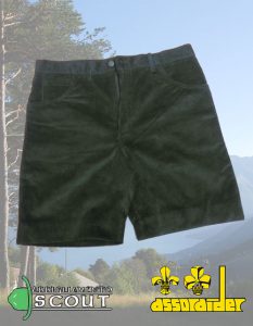 Pantaloncino velluto verde Assoraider